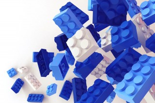 Výmaz dizajnu stavebnej kocky hračkárskej stavebnice LEGO